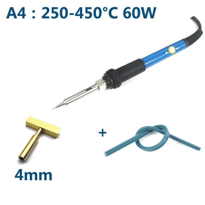 Kit 3 Têtes De Fer à Souder En T + Bande Presse Chaude - Réparation Écran LCD Et Câbles Ruban 30W/40W/60W