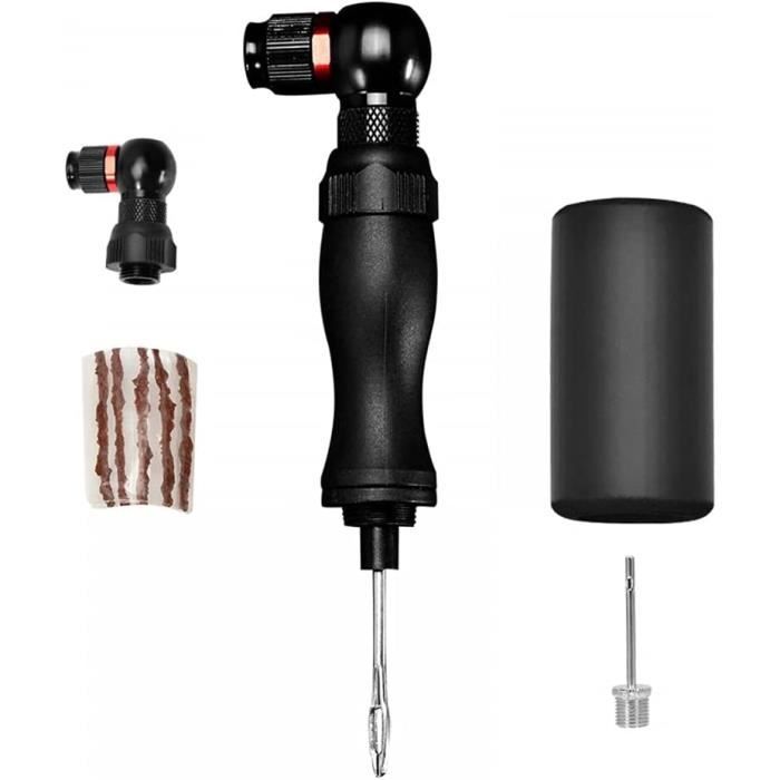 Kit De Réparation Pneus Granite Suture Aero - Gonfleur CO2 Intégré, Mèches 1,5mm/3,5mm - Pour Vélo, Valve Presta - 11