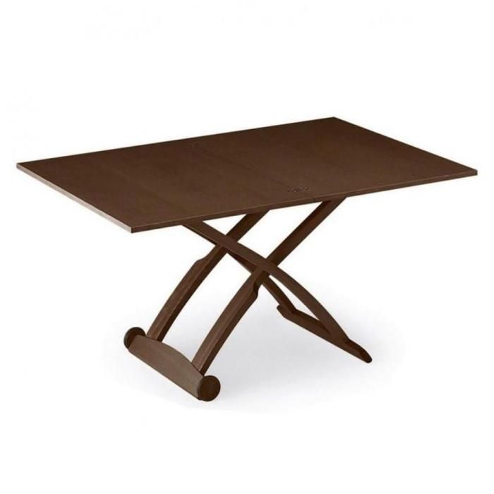 Table basse relevable extensible italienne MASCOTTE  wengé marron Bois Inside75