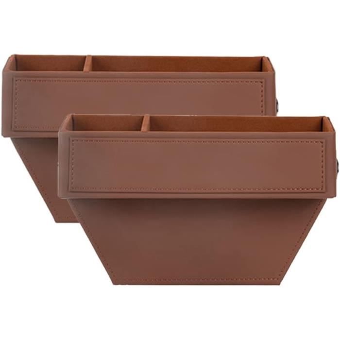 Lot De 2 Housses Pour Boîte à Mouchoirs Carrées En Simili Cuir Noir - 13x13x13 Cm, Facile à Nettoyer, Décoration Salon Ou Bureau