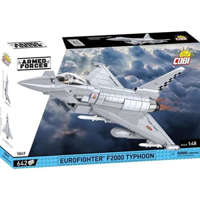 Cobi 5849 - Avion de chasse Eurofighter F2000 Typhoon (Jeu de