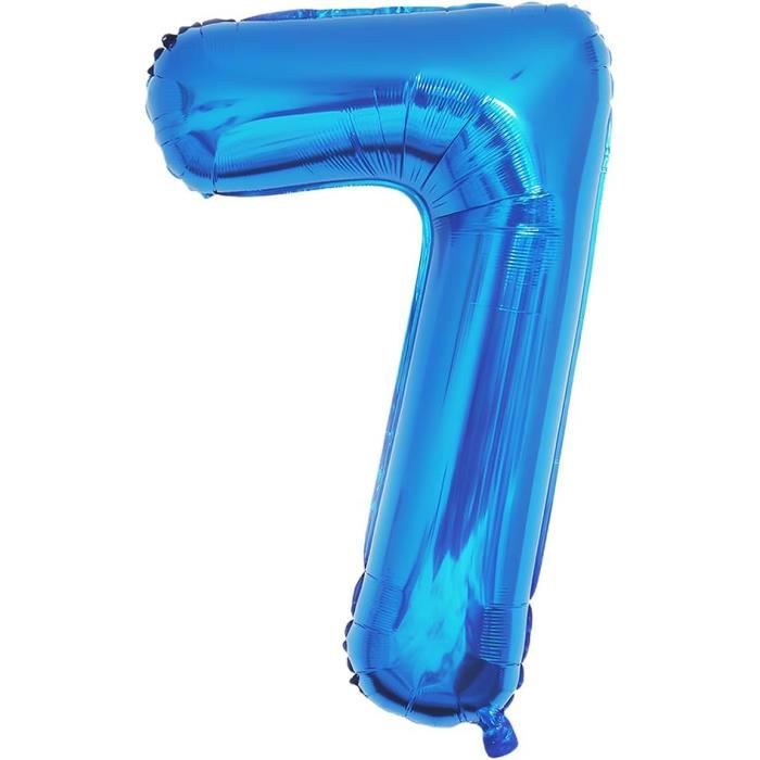Ballon Géant Chiffre En Aluminium 40 Pouces (100cm) - Gonflable à L'hélium, Réutilisable - Pour Anniversaire, Mariage