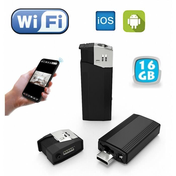 Mini Caméra Espion WiFi TotalCadeau – Full HD 1080P Avec Son – Modèle CA148