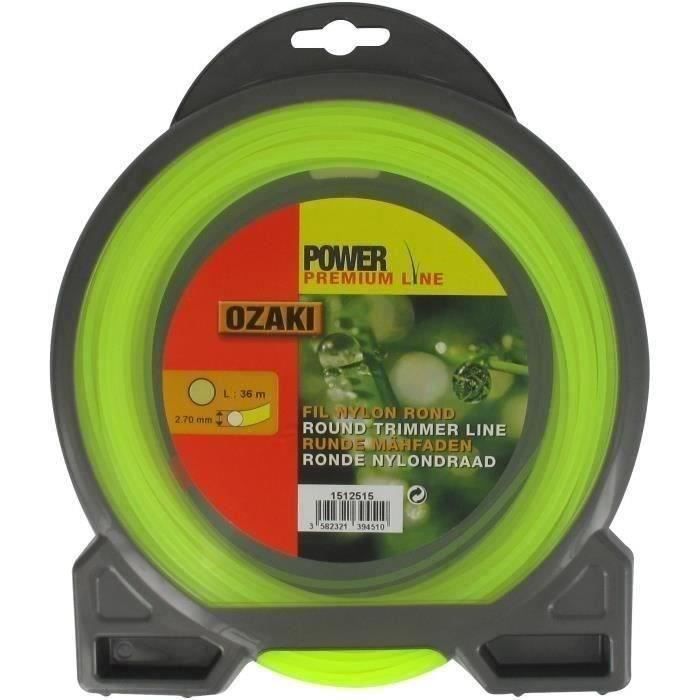 Coque fil nylon rond OZAKI PREMIUM - Longueur: 36m, Ø: 2,70mm