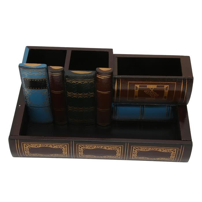 Boîte De Rangement De Bureau En Bois à 24 Compartiments - CIKONIELF