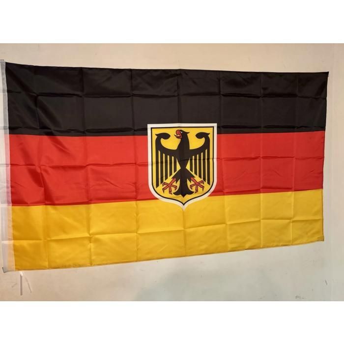 Drapeau Allemagne 30x45 Cm – Polyester Résistant, Imprimé Double Face, Pour Intérieur/extérieur, Coutures Renforcées