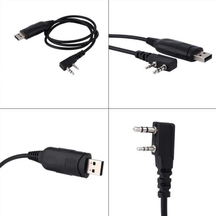 XFUYI Câble USB De Programmation Pour Talkie-Walkie TYT MD-380 – Logiciel Inclus Pour PC XP/Win7/8/10