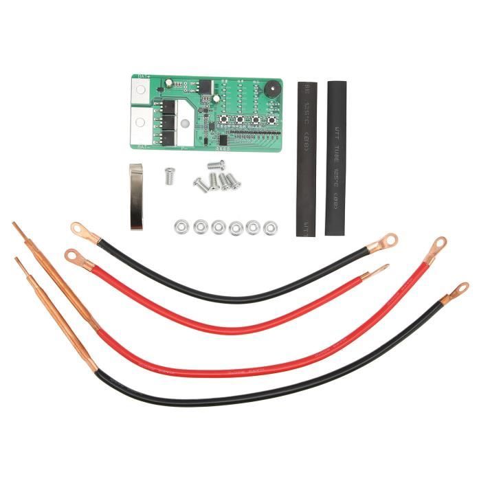 Carte De Contrôle Soudeuse Par Points 2390A – Module Numérique 99 Vitesses, Affichage LED, Pour Soudage Batterie Lithium 12V – Kit Complet Avec Barres Laiton