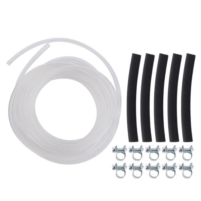 Clips Tuyau Carburant – 100 Pièces Blanches En Plastique, Pour Fixer Les Lignes De Voiture, Moto Ou Autre Véhicule