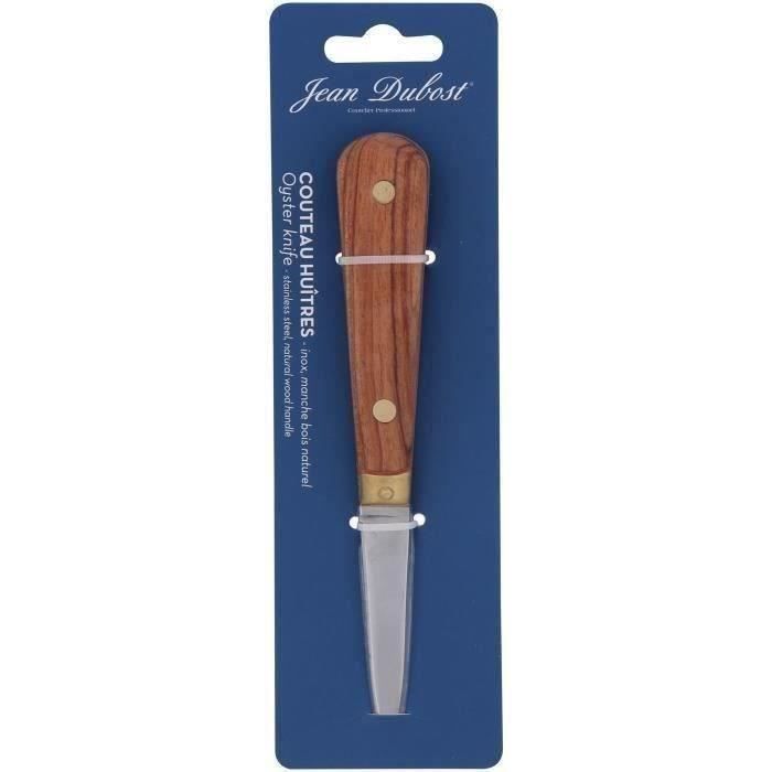 JEAN DUBOST Couteau à huitres lancette inox pleine soie