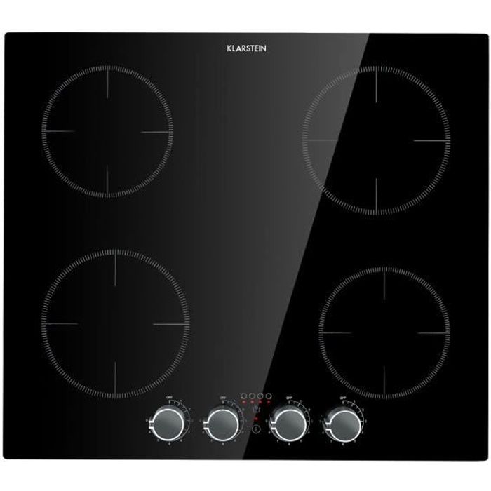 Klarstein Virtuosa Flex 60 table de cuisson à induction 4 zones
