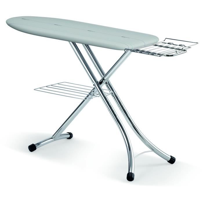 LAURASTAR PRESTIGEBOARD - Table à repasser robuste et stable - Plateau ergonomique - Grand repose-linge - Repose-fer