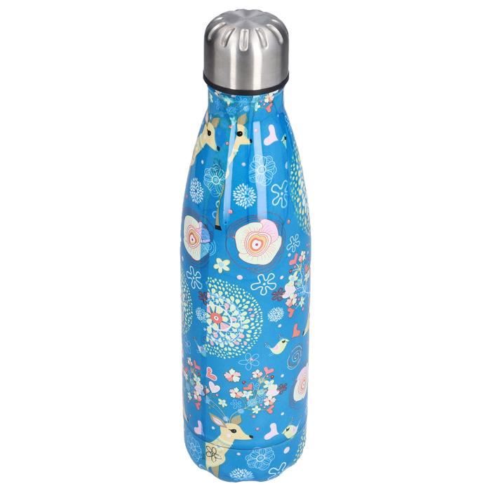 Bouteille Isotherme 532 Ml En Acier Inoxydable – Forme Vache Laitière, Isolation Double Paroi, Sport, Randonnée, Camping