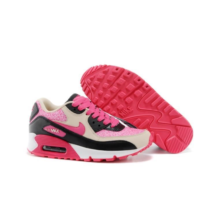 Nike Air Max 90 femme baskets fille rose - Cdiscount Chaussures