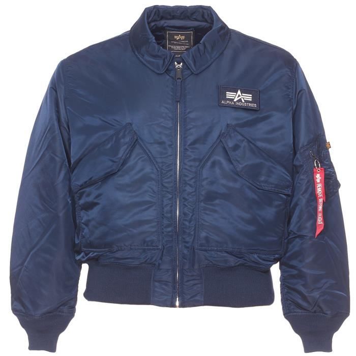 Bomber Homme Alpha Industries Grande Taille Marine CWU/45P Flight Marine Cdiscount Prêt