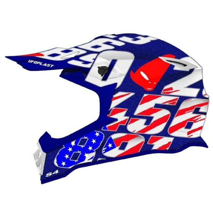 Casque moto cross enfant UFO - bleu - 2XS (52/53 cm)