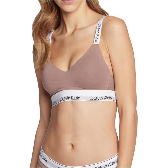 Soutien - gorge sans armatures - Calvin klein - Femme Marron - Cdiscount  Prêt-à-Porter