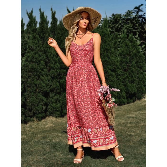 Robe Longue Maxi Sun Dress Like Grace - Bleu En Coton - Taille Inconnue (Taille Plus) - Occasion Très Bon État