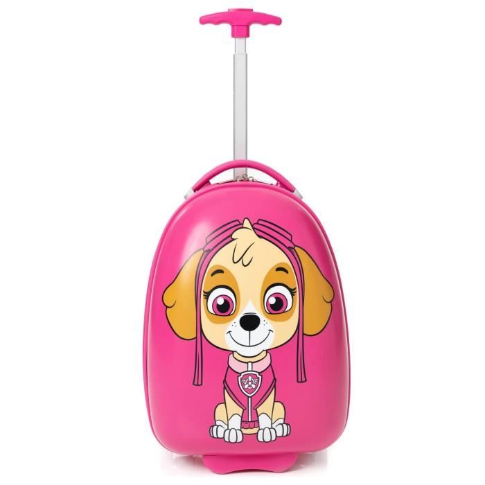 Valise Jouet Pour Bébé - Petite Valise à Roulettes Rose Pour Ranger Les Jouets