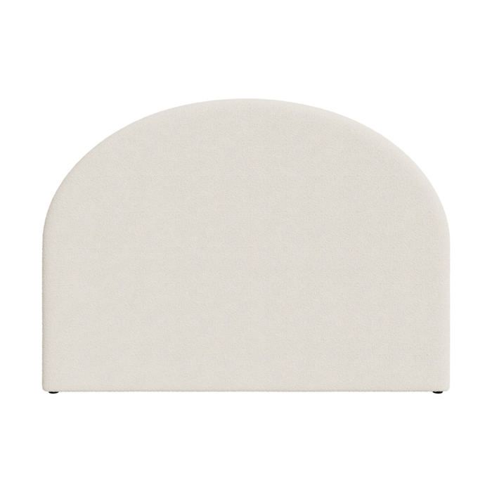 Tête de lit en tissu bouclé beige 160 cm - Eva - Maison Pavane