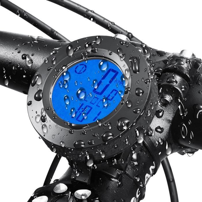 Compteur de Vélo Sans Fil,LCD Vélo Ordinateur Compteur de étanche Odomètre Vitesse,Kilométrique