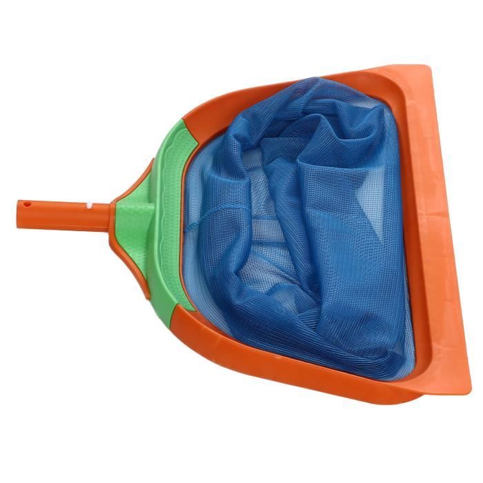Mrisata Écumoire de Piscine, Filet de Spa avec Poteau, Râteau à Mailles Ultra Fines, Filet D'écumoire de Feuilles de Piscine avec Poteau, Poteau