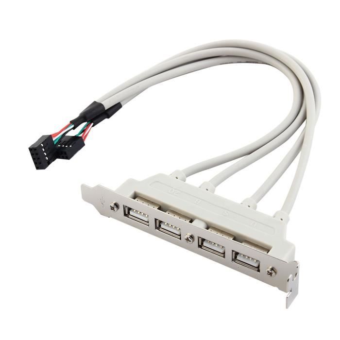 EQUERRE USB 2 PORTS ADAPTATEUR | Leroy Merlin