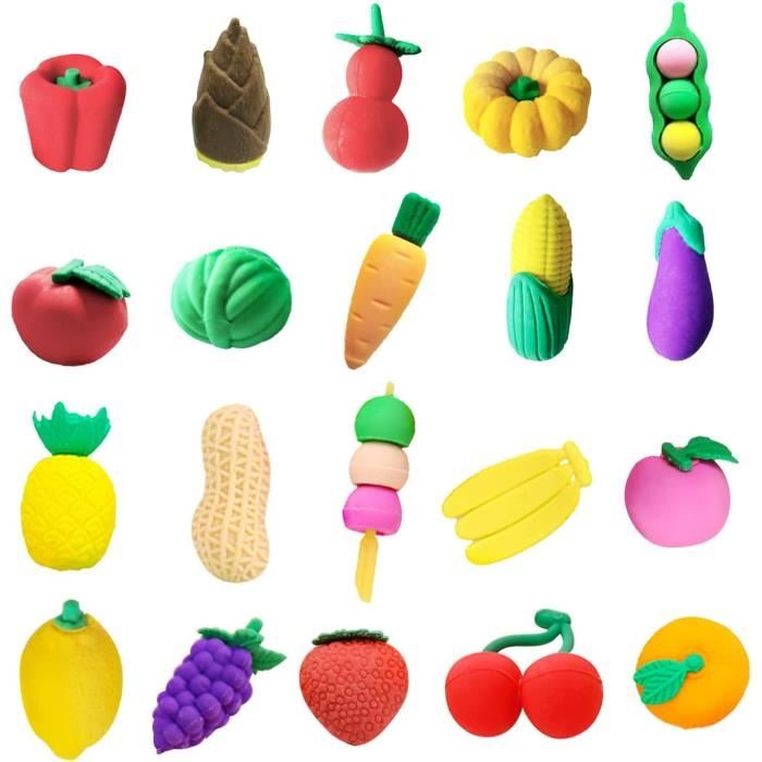 20 Gommes Puzzles Détachables Pour Enfants - Gommes Fantaisie Formes Géométriques - Efface Proprement Sans Résidus