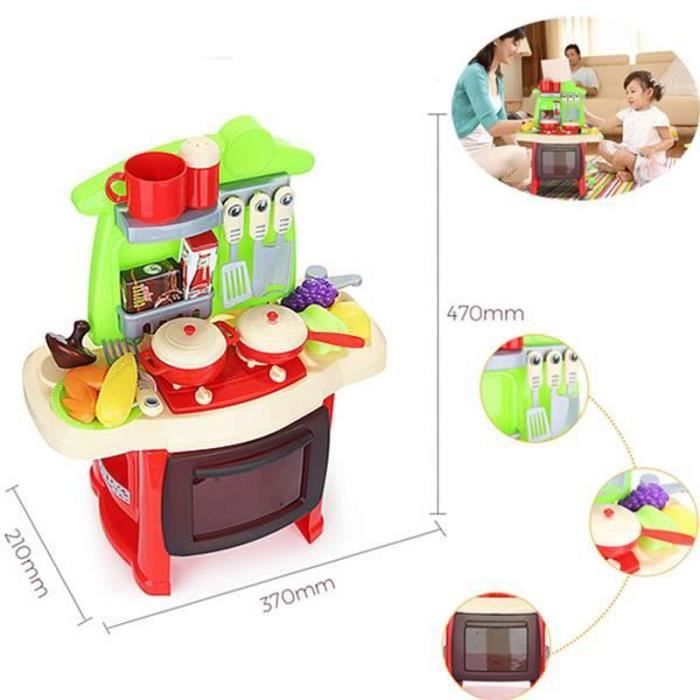 Ensemble jeu cuisine pour enfants avec 42 accessoires jouets son et lumière - Rose - Autre jeux d'imitation - Achat & prix