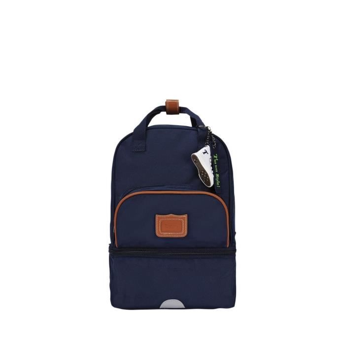 Sac à dos isotherme - TANNS - Camille - 36x24x15 cm - Bleu - 2 compartiments pratiques Sac à dos isotherme - TANNS - Camille - 36x24x15 cm - Bleu - 2 compartiments pratiques