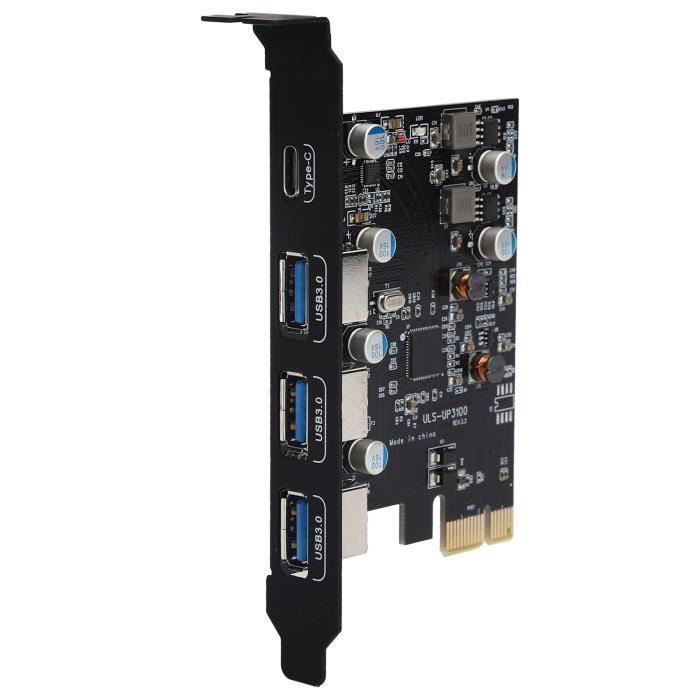 Carte Extension 7 Ports PCI-E USB 3.2 - Concentrateur Interne USB3.2 Pour PC Bureau