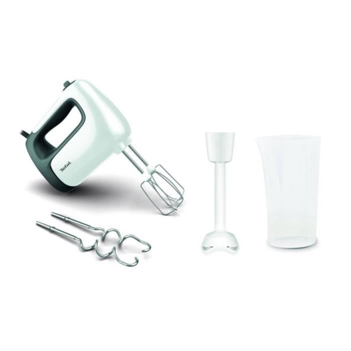 Batteur à Main Tefal Prep'Mix+ HT4611 – 500 W, 5 Vitesses, Accessoires Inclus - vue 2