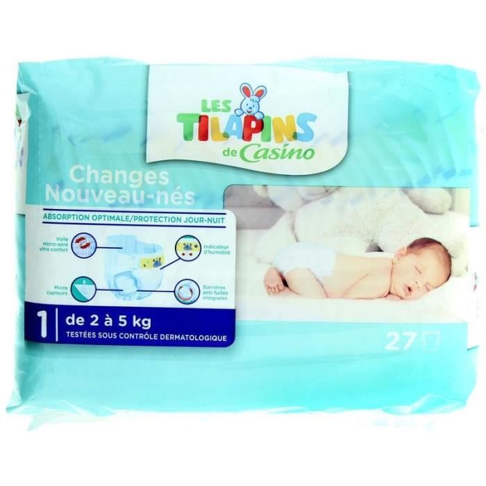 Les Tilapins Couches Taille 1 27 Couches Cdiscount Puericulture Eveil Bebe