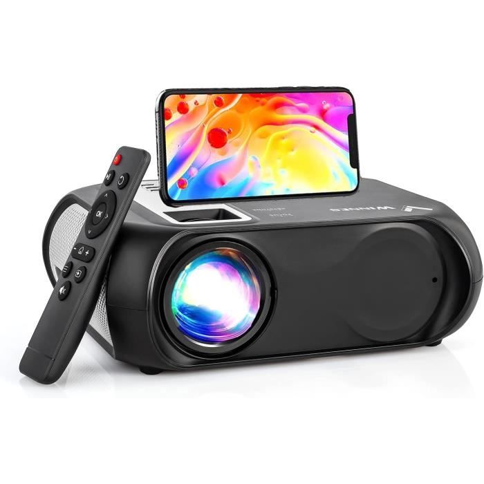 Mini Projecteur Bluetooth,Vidéoprojecteur 1080P Full Hd Supportée,Rétroprojecteur Portable