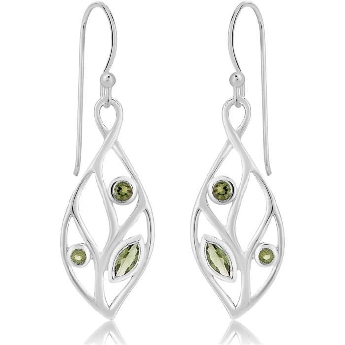Boucles D'oreilles Pour Femme En Argent Sterling 925 - 48mm X 5mm - Neuf Avec étiquettes