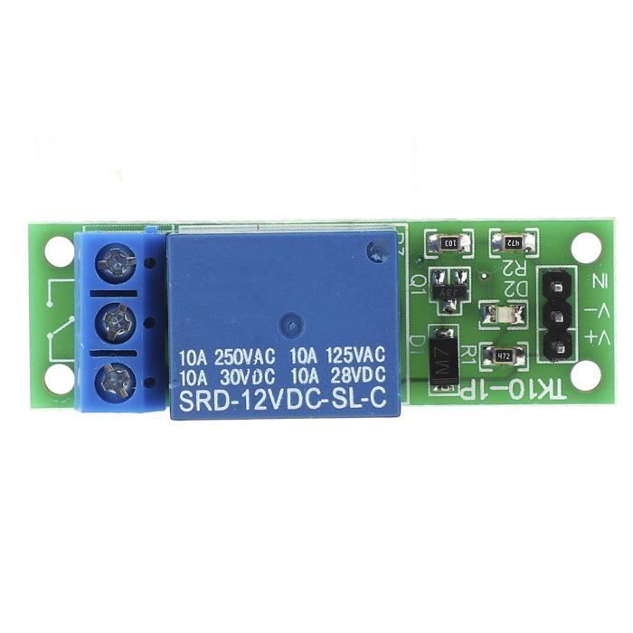 Relais 1 Canal Sur Rail DIN 24V AC/DC – Module Interface Électromagnétique 10A Pour Automatisme Et PLC