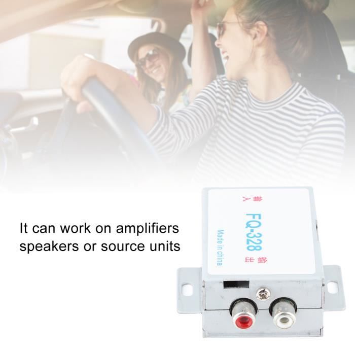 Amplificateur Voiture 2 RCA Avec Filtre De Bruit - Suppresseur D'isolateur - Noir - Neuf