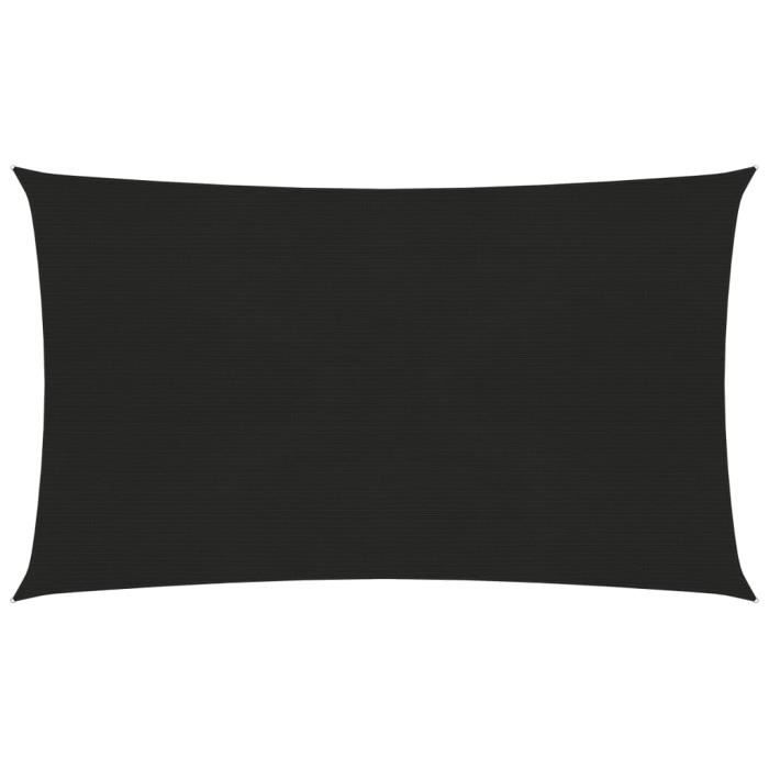 vidaXL Voile dombrage 160 g/m² Noir 25x5 m PEHD