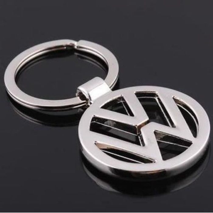 Volkswagen VW Porte-cl/és avec jeton de Courses Chrom/é