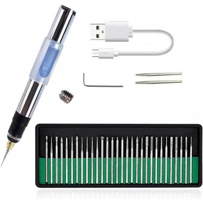 Kit De 7 Couteaux De Sculpture En Aluminium - Outils De Gravure Et Modelisme - Pour Bois, Argile, Cuir - Longueur 14,5 Cm