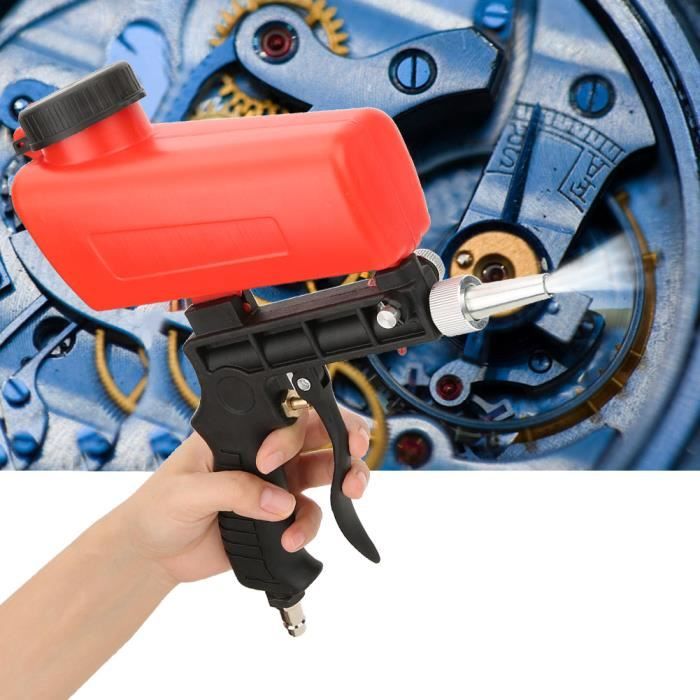 Pistolet Sablage Pneumatique Portable - Nettoyage Décapage Métal - 90 PSI