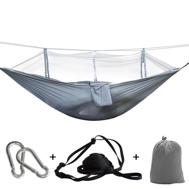 Tente Hamac NIGHT CAT Pour 1 Personne, Avec Moustiquaire, Imperméable, Camouflage Camping