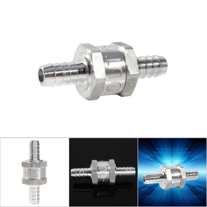 Shao Hua 2Pcs Clapet Anti-Retour 10mm Aluminium - Valve Carburant Avec Colliers