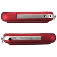 Lecteur Baladeur MP3 Player FM rouge - 8G - Cle USB-1