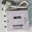 TD® Adaptateur RCA vers HDMI Convertisseur vidéo Mini AV Prise en Charge 1080P audio adaptateurs femelle charge USB 3RCA console-1