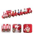 1PC Train de Noël ornements ornement de bureau de train en bois pour enfant enfants   OBJET DECORATIF-1