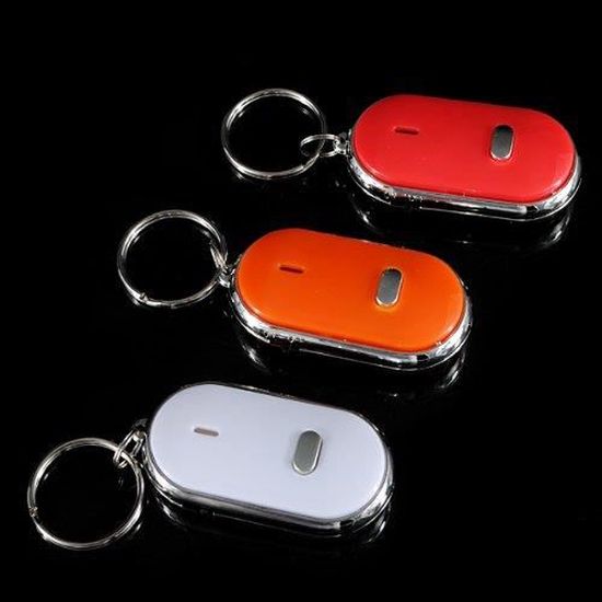 DUO Porte clé siffleur anti perte Localisateur Sonore Key Finder Repérage  de clés porte-clés fourni avec anneaux NOUVEAU - Cdiscount Bagagerie -  Maroquinerie