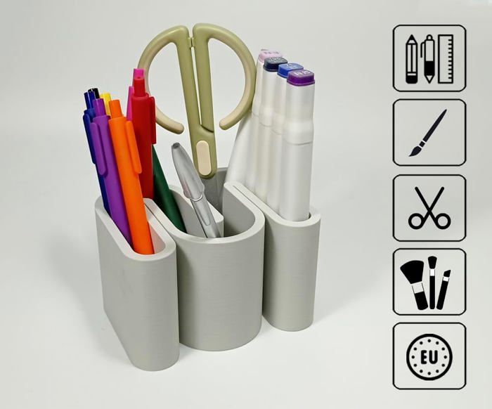 Ohuhu Organiseur De Bureau En Bambou Pour 126 Marqueurs, Stylos