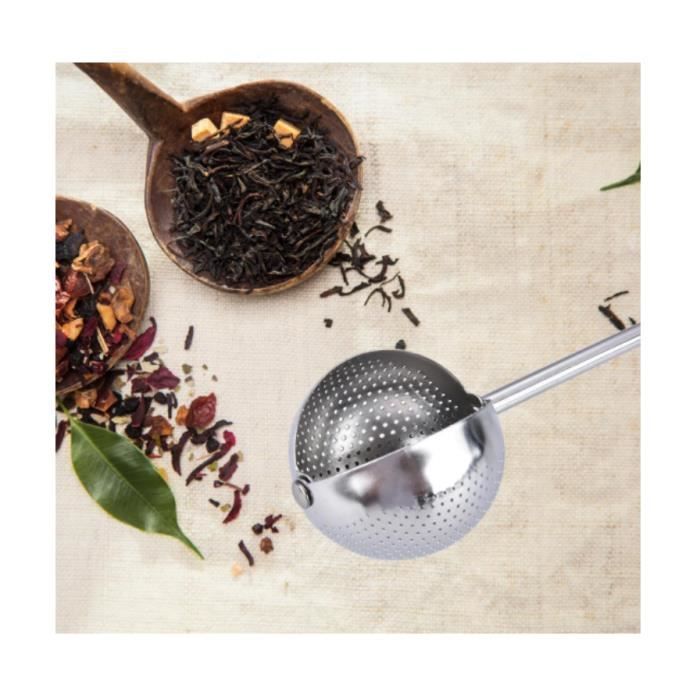 Infuseur à Thé En Acier Inoxydable Avec Poignée - Passoire Boule Réutilisable Pour Thé Et Épices