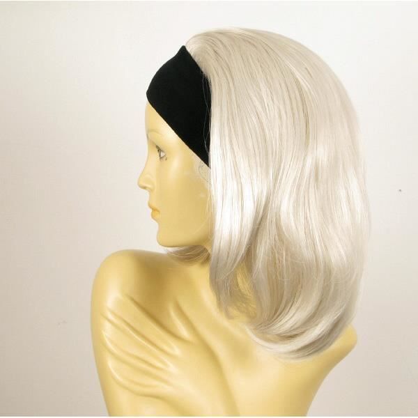 Perruque Courte Femme Châtain Cuivré Mèches Blondes - Yasmine 6BT27B - Synthétique - Neuf